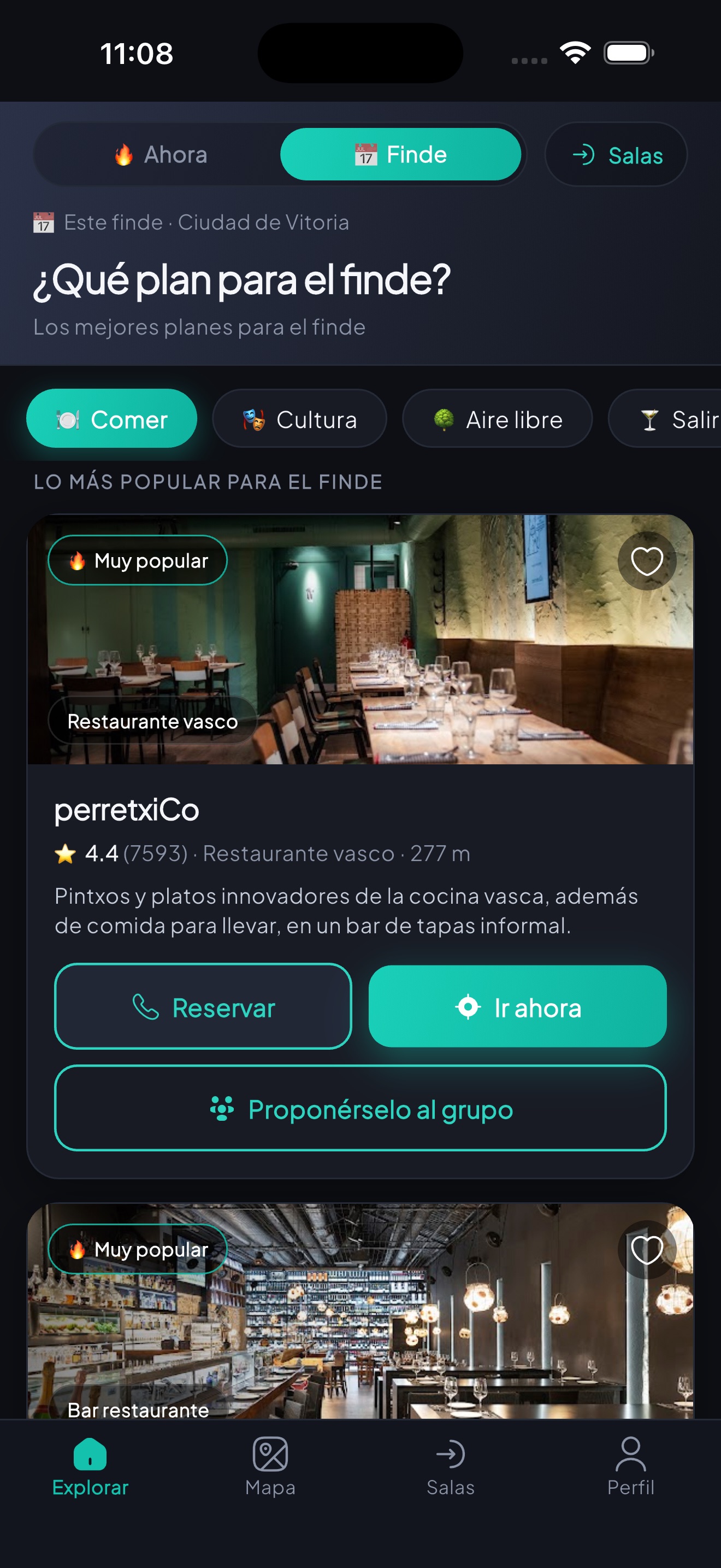 Modo Finde de PlanApp